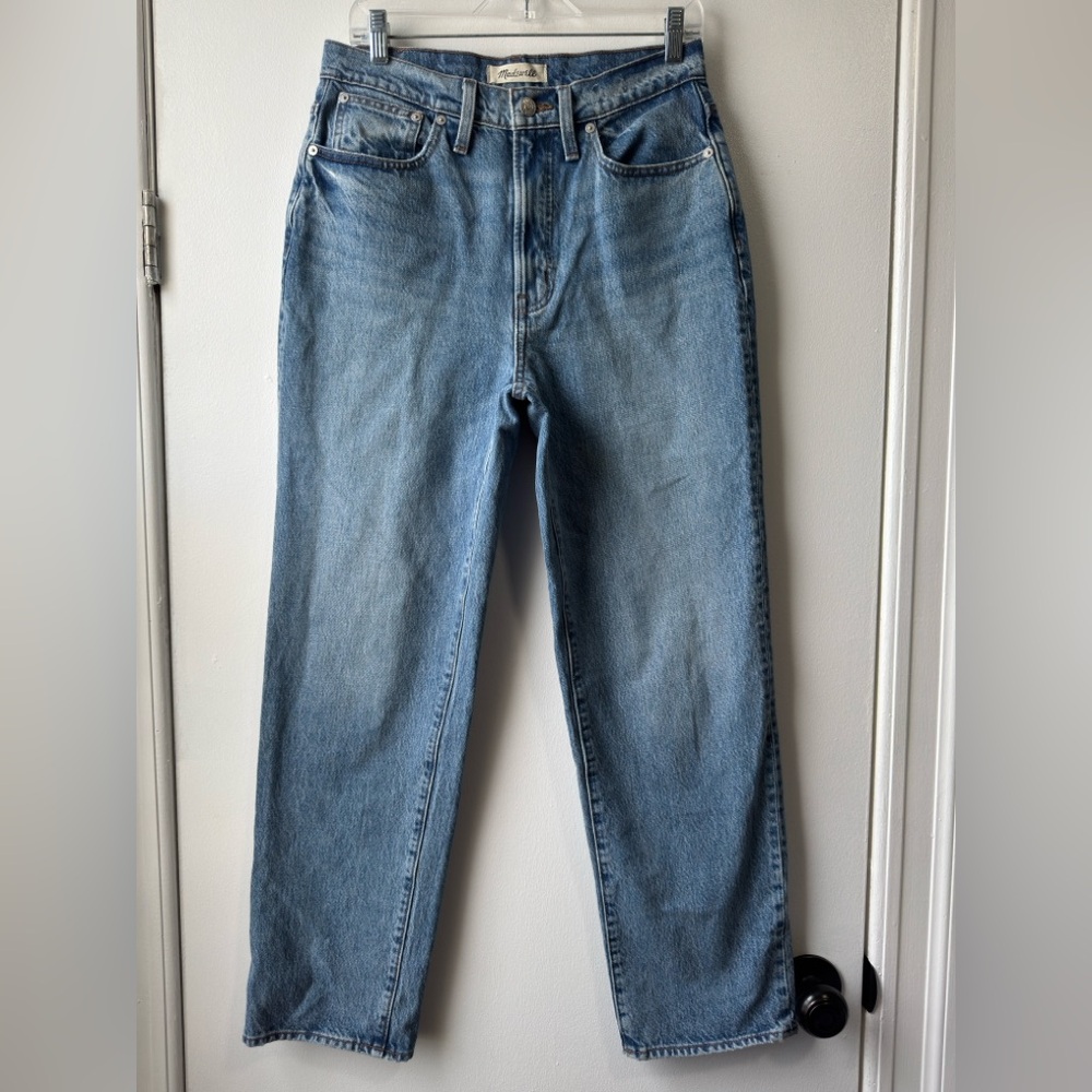 Madewell The Perfect Vintage Straight Women's Blue Ankle Jeans